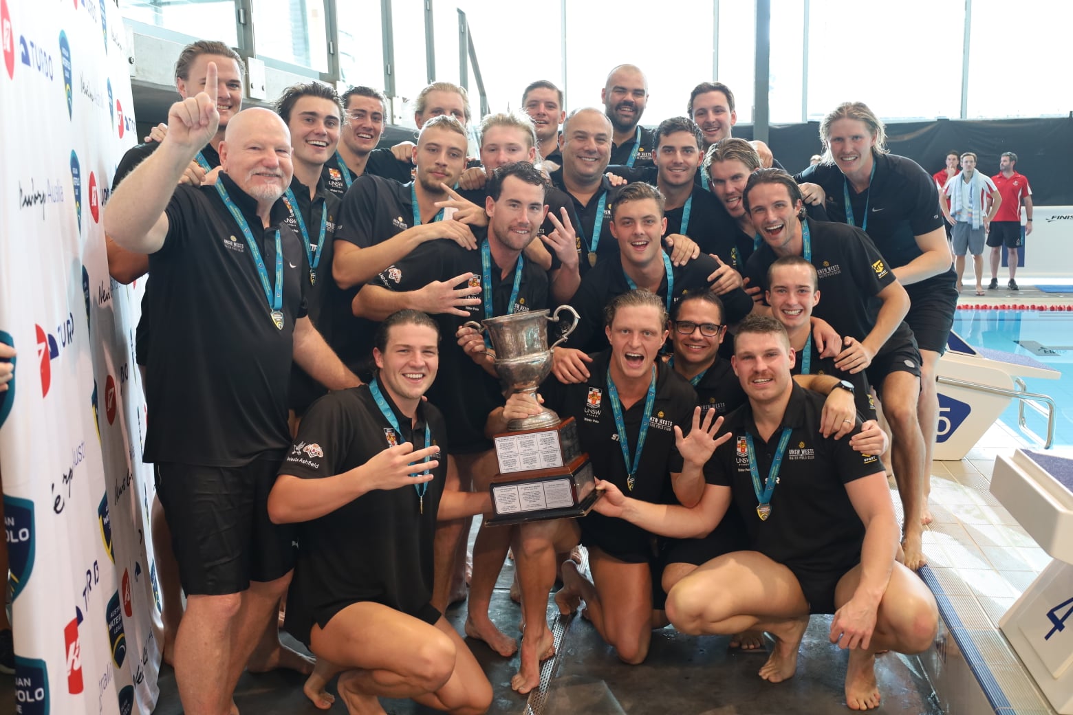 2022 Australian Water Polo League Champions, UNSW Wests' Magpies (Credit: Emma Cuell Photography)